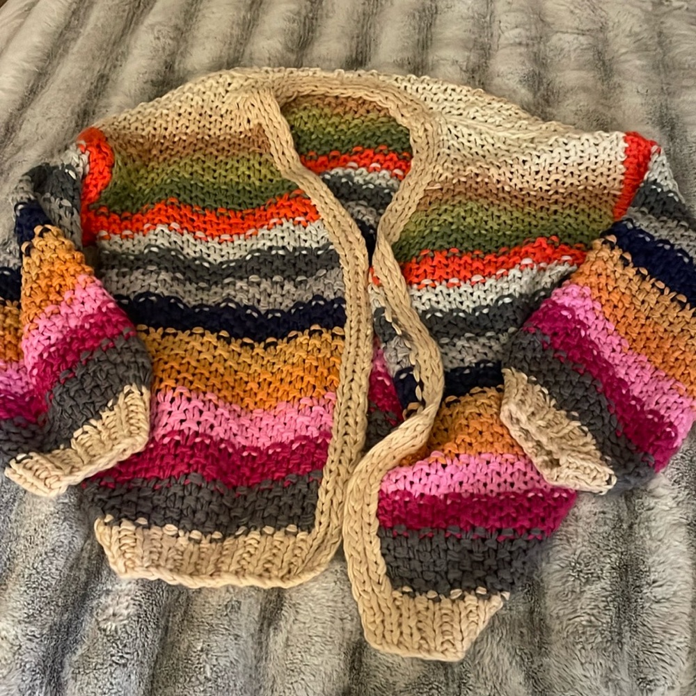 VICI Oh Happy Day Pocketed Knit Cardigan - Multi / Small (NWOT)